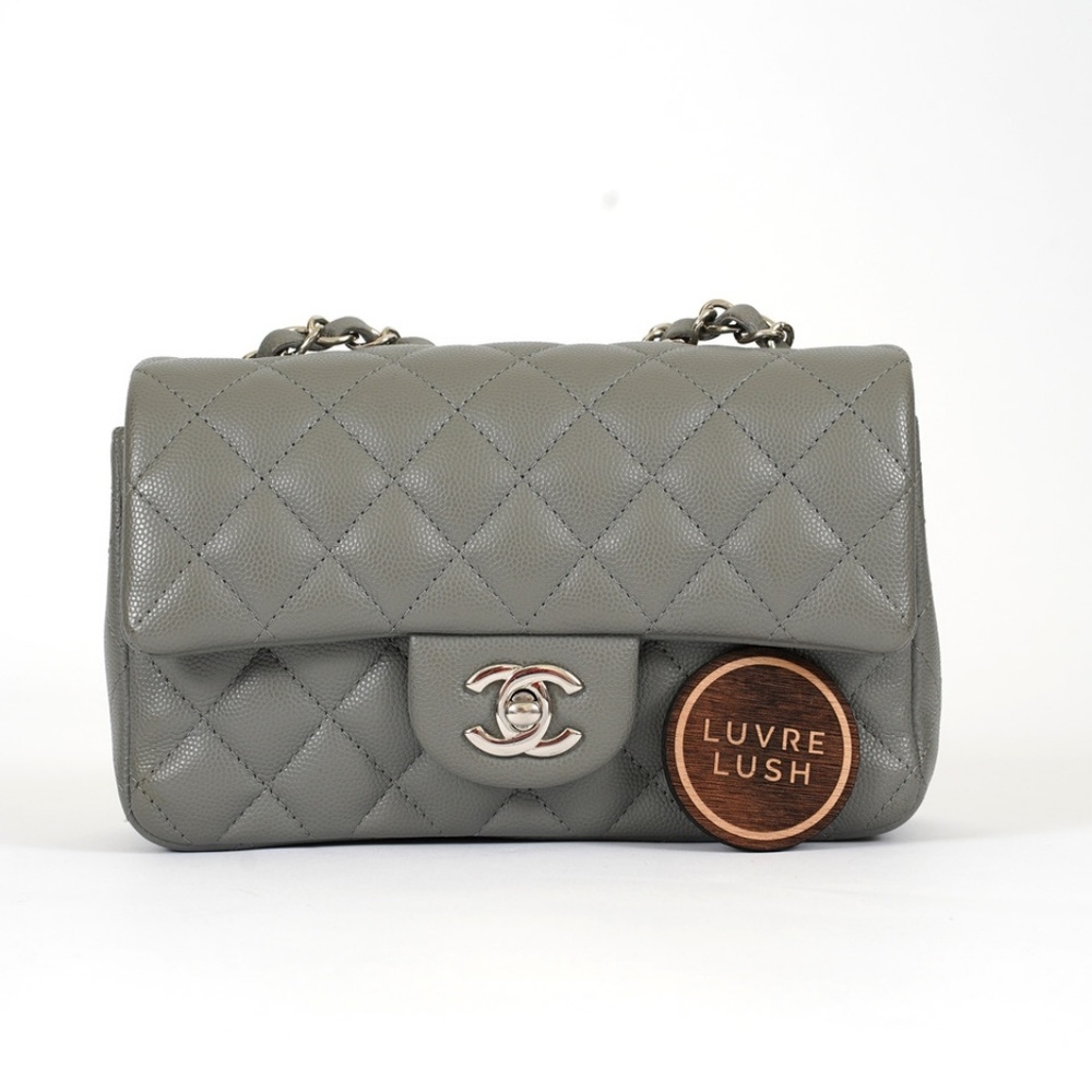 ❌SOLD❌17b Chanel Grey Mini Flap Bag